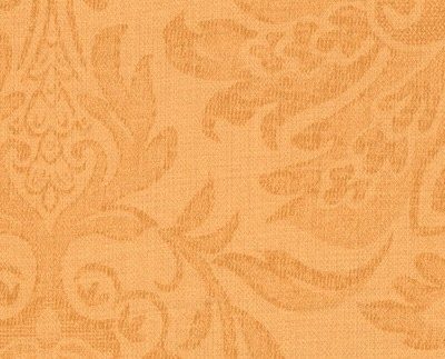 Embroidered Orange Wallcovering